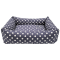 Organic Dog Bed Box night blue water-repellent