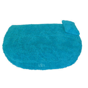 Organic Cuddly Dog Bed turquoise
