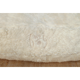 Organic Cuddly Dog Bed natural white