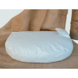 Organic Dog Bed light blue water-repellent