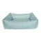 Organic Dog Bed Box light blue water-repellent