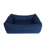 Organic Dog Bed Box dark blue