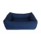 Organic Dog Bed Box dark blue